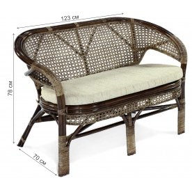 Диван Пеланги 02/15C браун