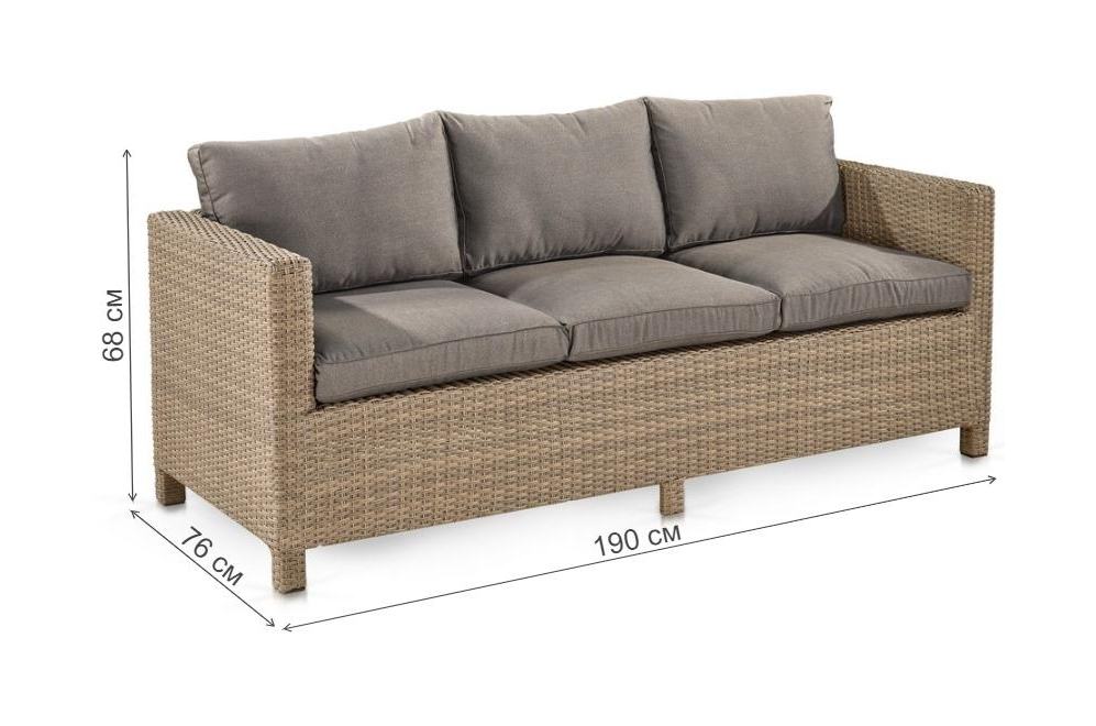 Диван S65B-W65 light brown