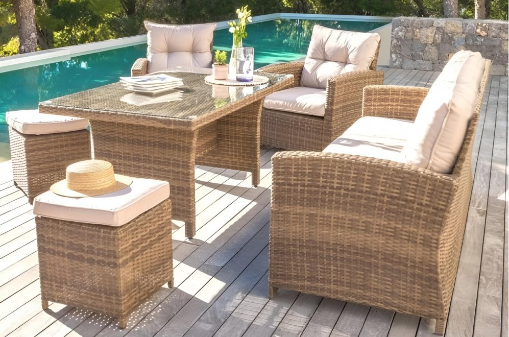 Комплект для отдыха из ротанга AFM-311BL beige