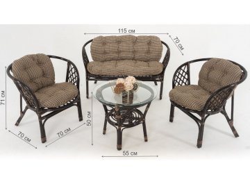 Комплект для отдыха из ротанга Багамы 01/16