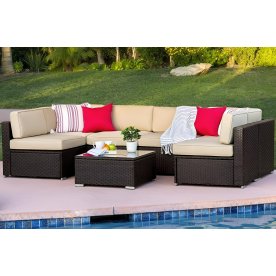 Комплект для отдыха из ротанга YR822Br