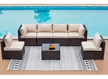 Комплект для отдыха из ротанга YR822Br