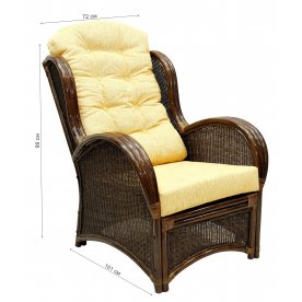 Кресло для отдыха WING браун