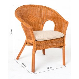Кресло из ротанга 02/08B