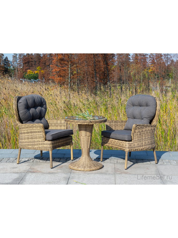 Кресло из ротанга Чейз соломенный