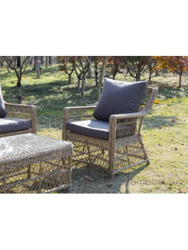 Кресло из ротанга Гранд Тали соломенное