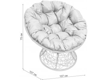 Кресло из ротанга Папасан из искусственного ротанга