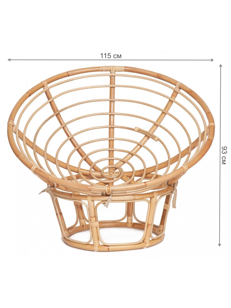 Кресло из ротанга Papasan eco P115-1-SP-STD натуральный