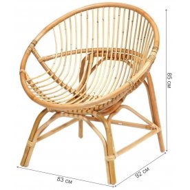 Кресло Papasan cleo eco natural