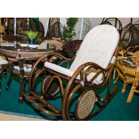 Кресло-качалка с подножкой 05/10 браун