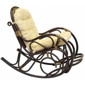 Кресло-качалка с подножкой 05/11 KD браун