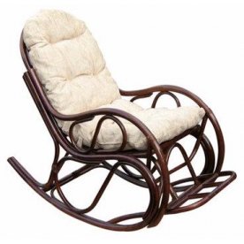 Кресло-качалка с подножкой 05/17 браун