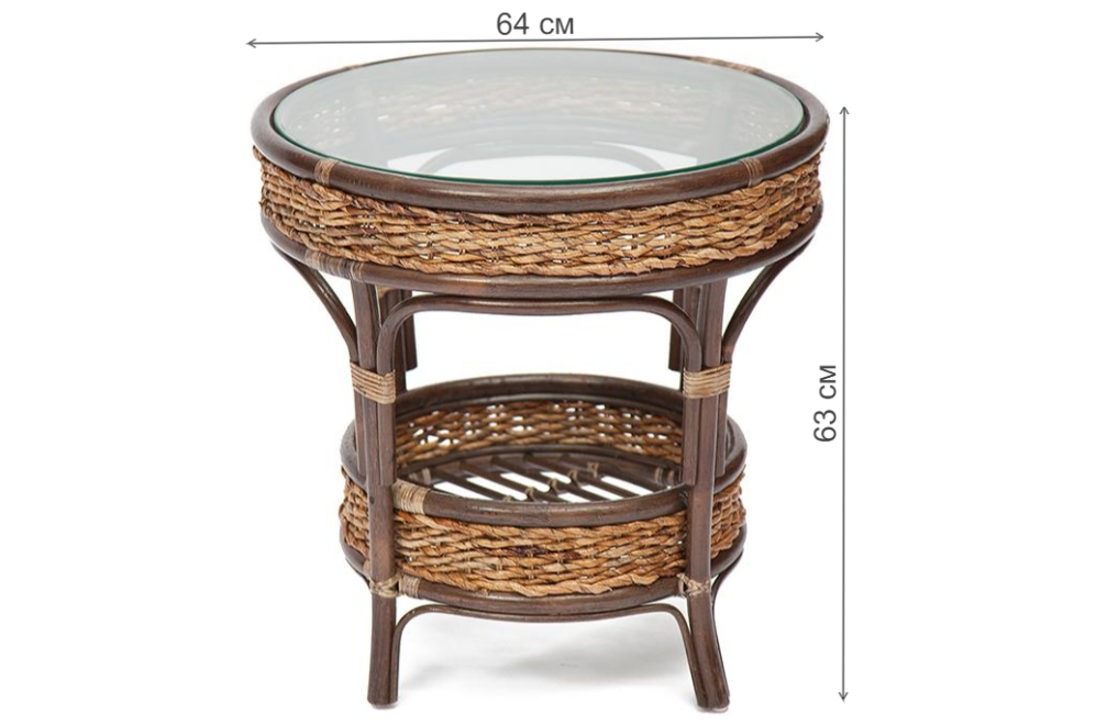 Обеденная группа Mandalino из натурального ротанга грецкий орех