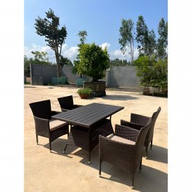 Обеденный комплект из ротанга AM-196B/T196