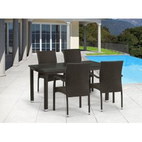 Обеденный комплект из ротанга T256A/YC379A-W53