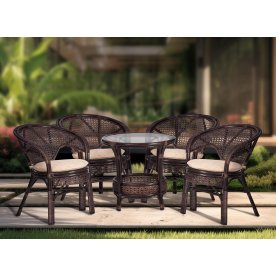 Обеденный комплект из ротанга Pelangi 02/15