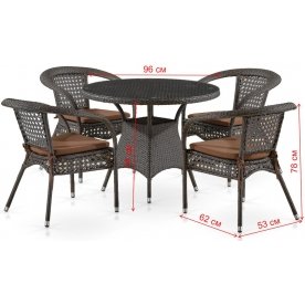 Обеденный комплект Лион-1A T220CT/Y32-W53 4+1