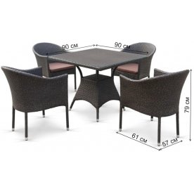 Обеденный комплект T190B/Y350A-W53 4+1