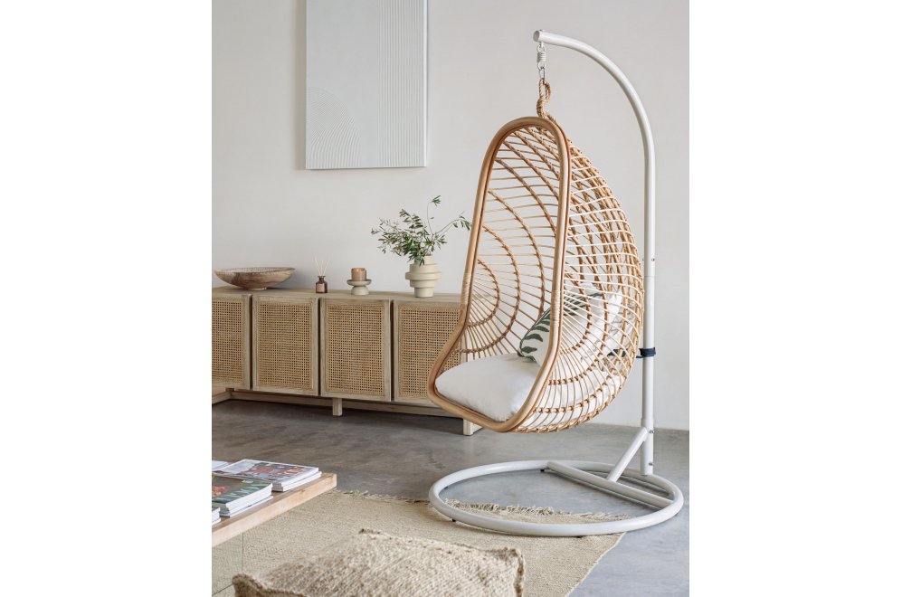 Подвесное кресло Ekaterina светло-серое