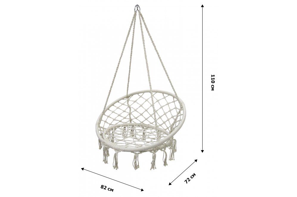 Подвесное кресло Фиби белое
