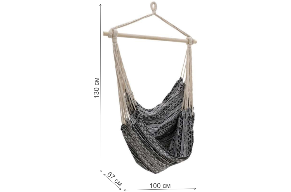 Подвесное кресло Effie серое