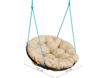 Подвесное кресло Папасан из ротанга