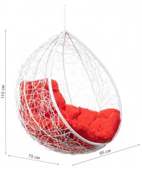 Подвесное кресло Tropica White BS