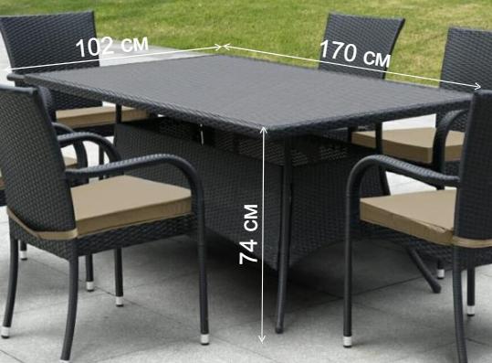 Стол AFM-170S black