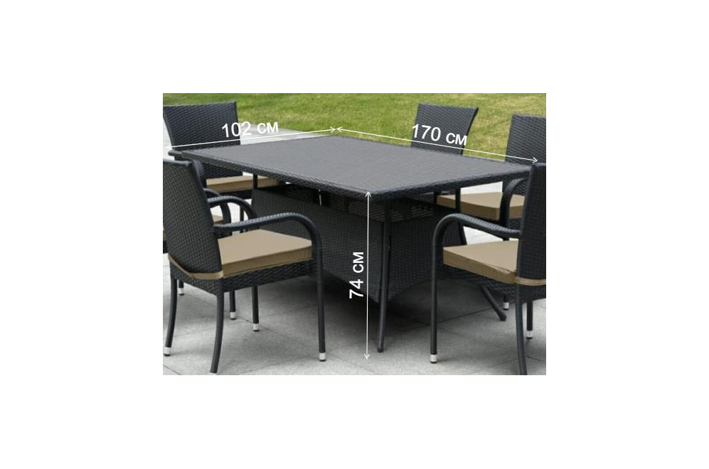 Стол AFM-170S black