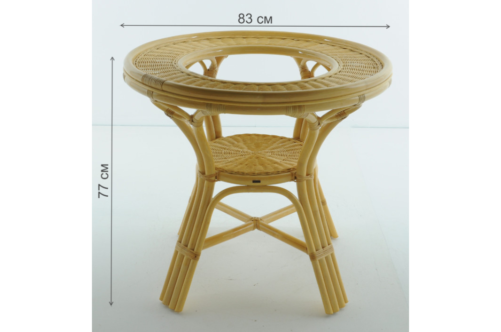 Стол из ротанга 02/09A мед