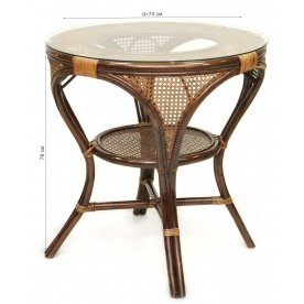 Стол обеденный Mokko L-A браун