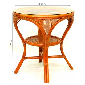 Стол обеденный Mokko L-A коньяк