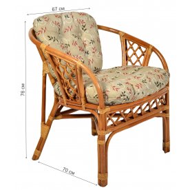 Кресло Arkadia коньяк