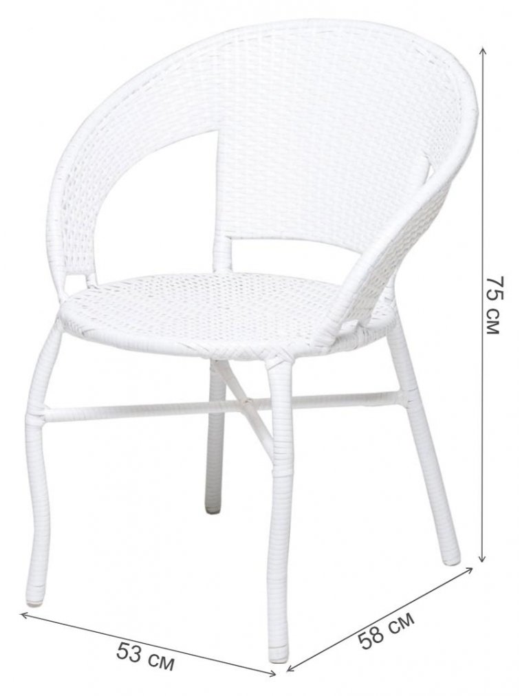 Кресло из ротанга GG-04-06 white