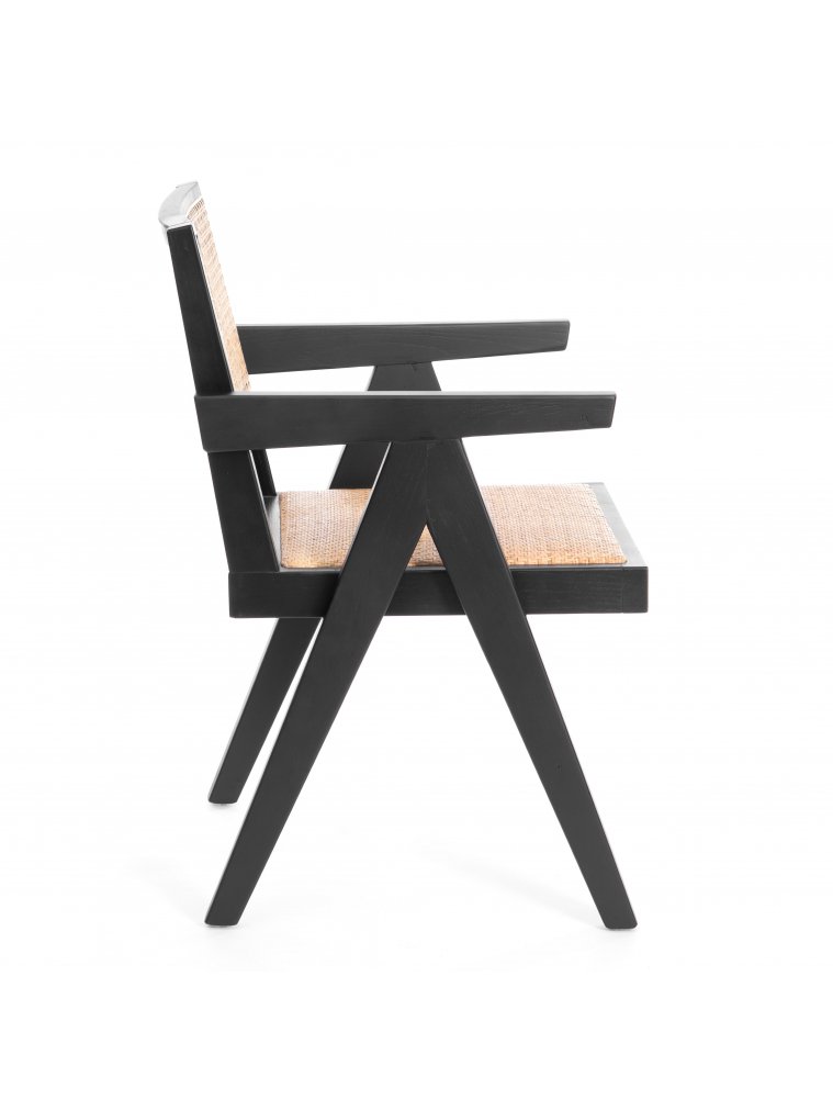 Кресло из ротанга Loki черный