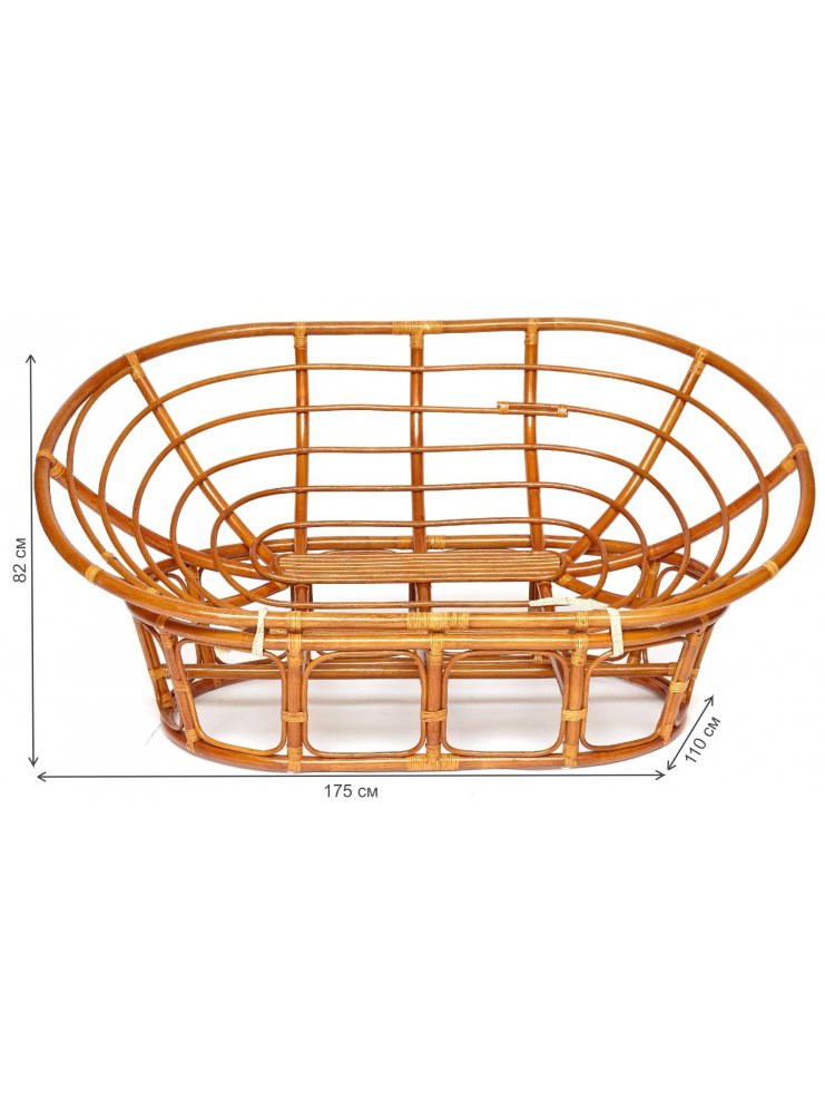 Кресло из ротанга Mamasan 23/02 W коньяк