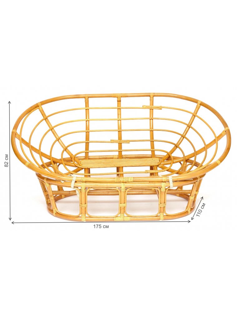 Кресло из ротанга Mamasan 23/02 W мед