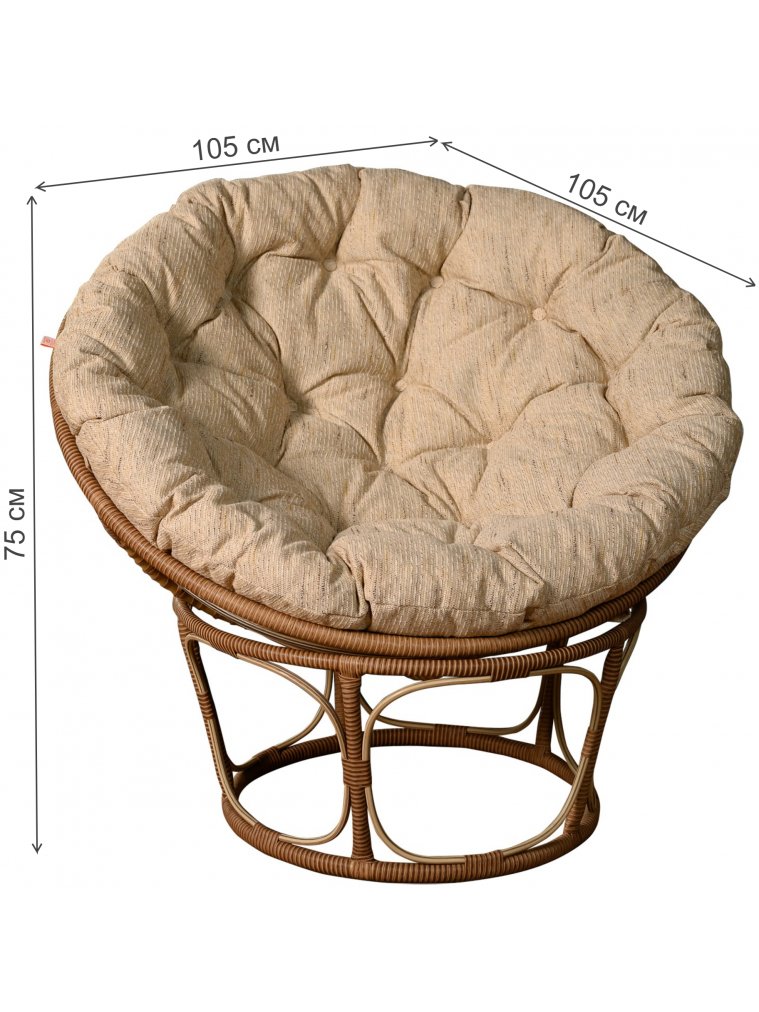 Кресло из ротанга Papasan бамбук