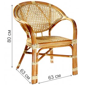 Кресло Java-B коньяк