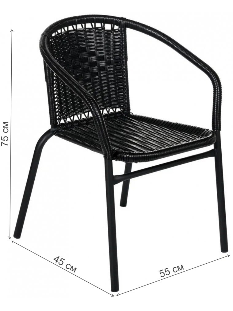 Кресло из ротанга Terszza dark brow