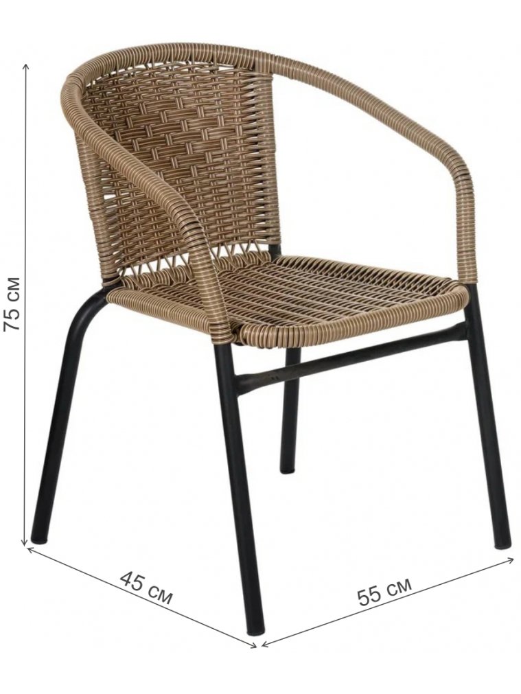 Кресло из ротанга Terszza light brown