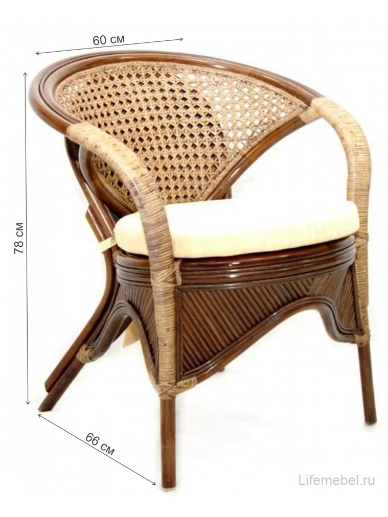 Кресло Rainbow браун