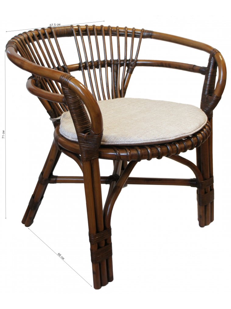 Кресло Virginiya браун