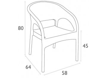 Пластиковое кресло Panama