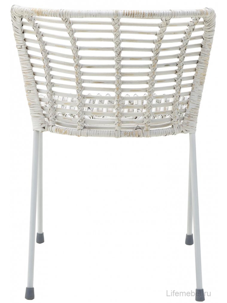 Стул из ротанга Kaley белый