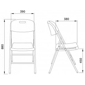 Стул из ротанга 45х50х88