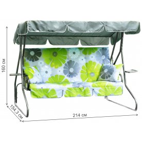 Качели садовые Люкс 3 с907