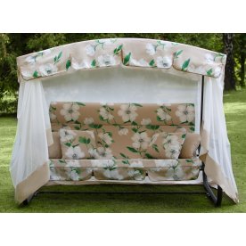 Качели садовые Турин Премиум flower с1203