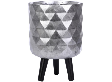 Кашпо Даймонд DMND-RND-24-SLV