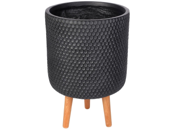 Кашпо Ханни Круглое HON-CLNDR-BLK-31
